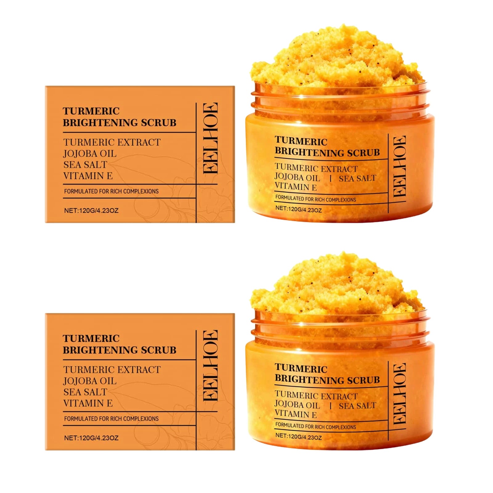 Vitamin E & Turmeric Brightening Body Scrub – 120g