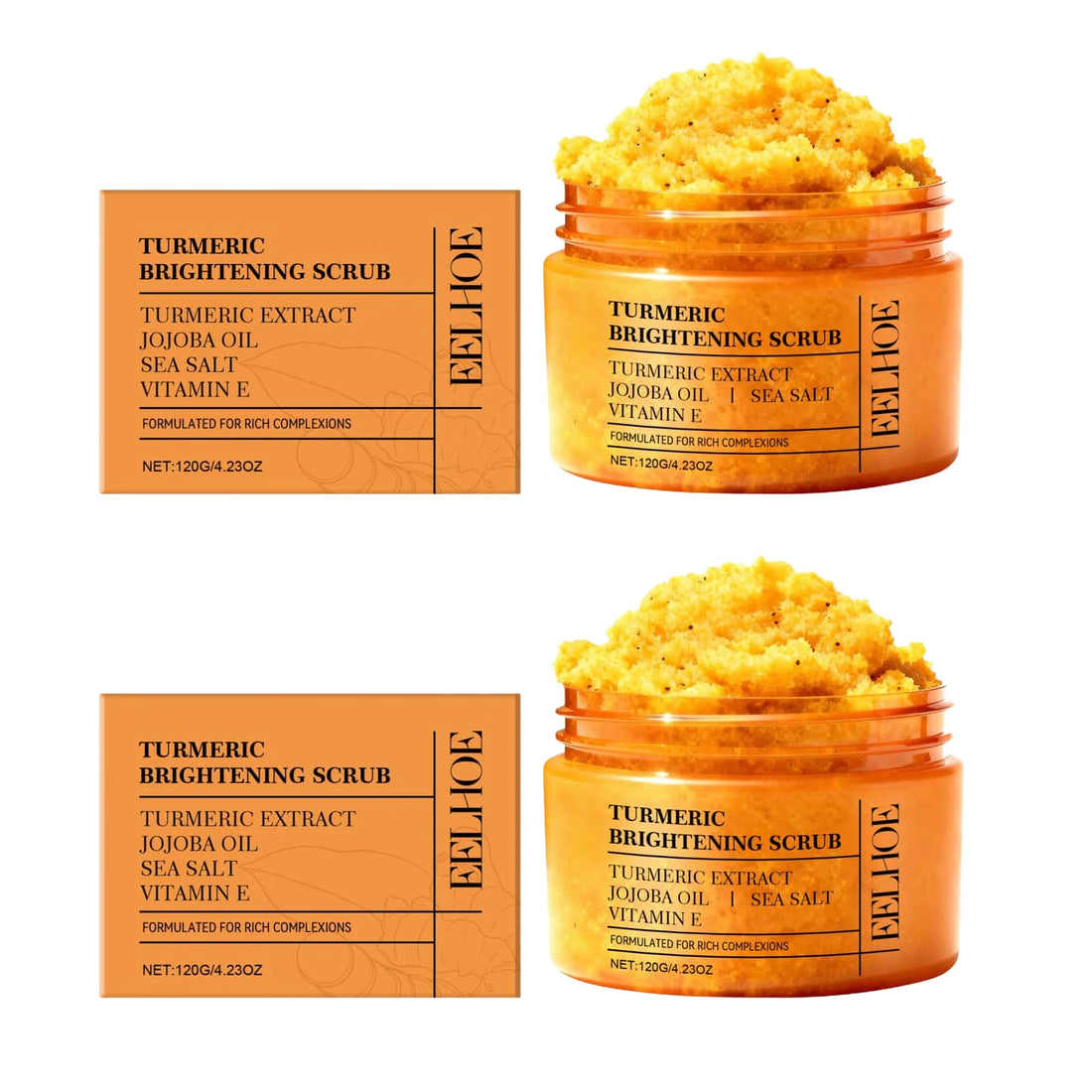 Vitamin E & Turmeric Brightening Body Scrub – 120g