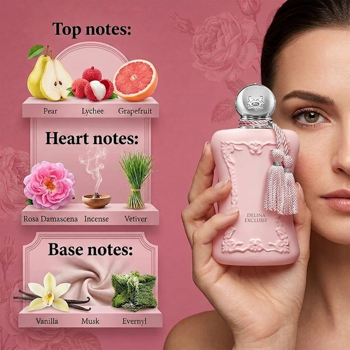 Rose & Rhubarb Floral EDP – Women's Romantic Fragrance