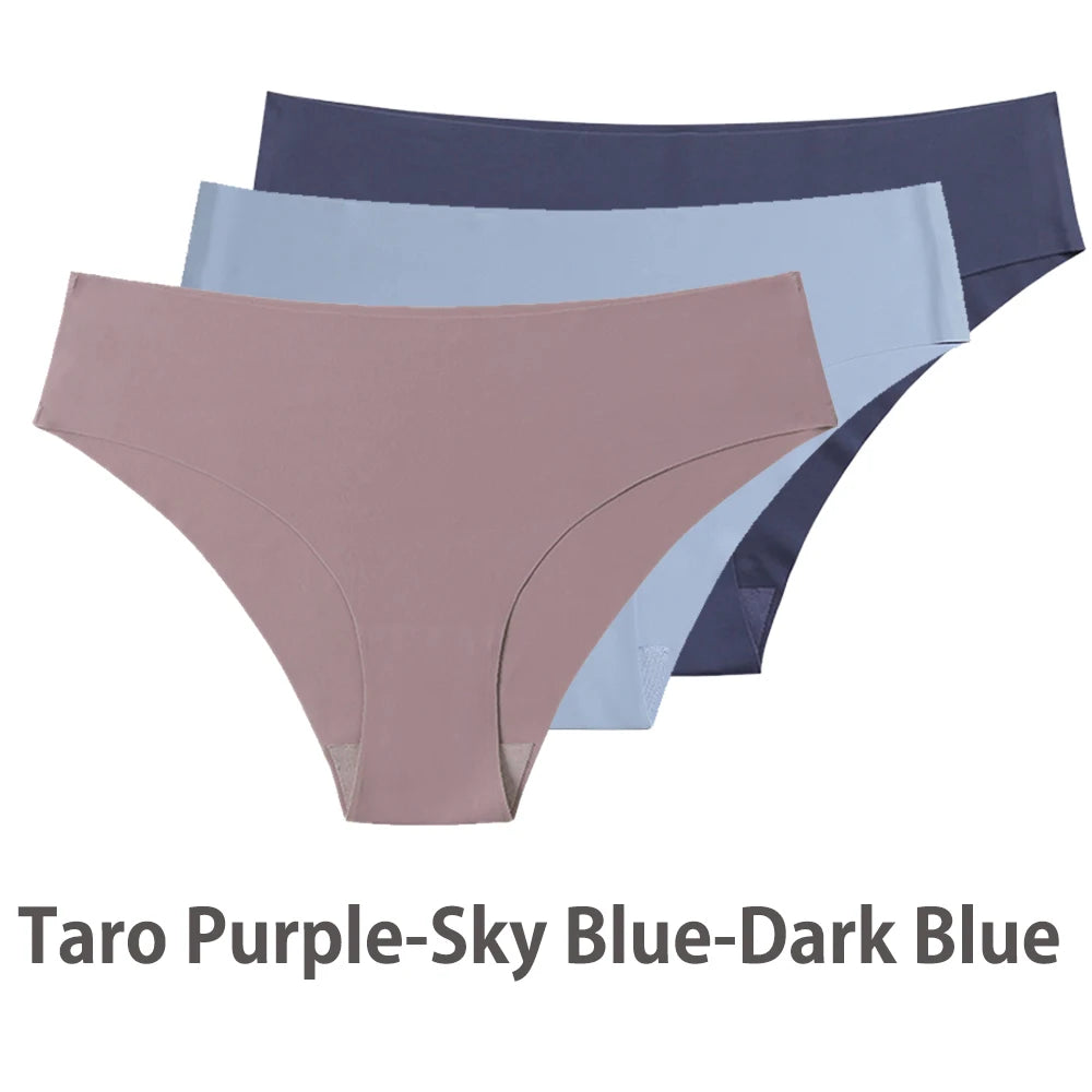 Seamless Ice Silk Briefs – 3-Pack
