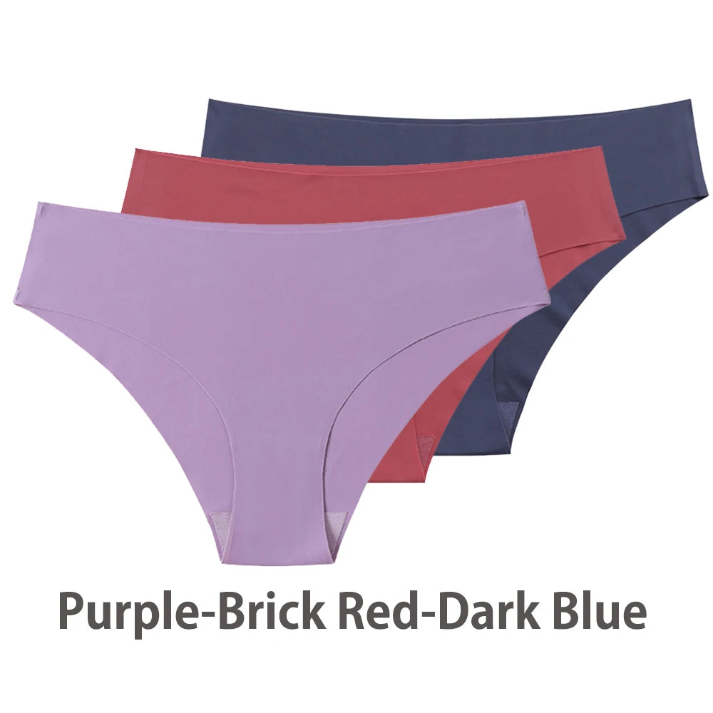 Seamless Ice Silk Briefs – 3-Pack