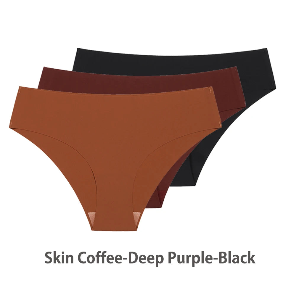 Seamless Ice Silk Briefs – 3-Pack