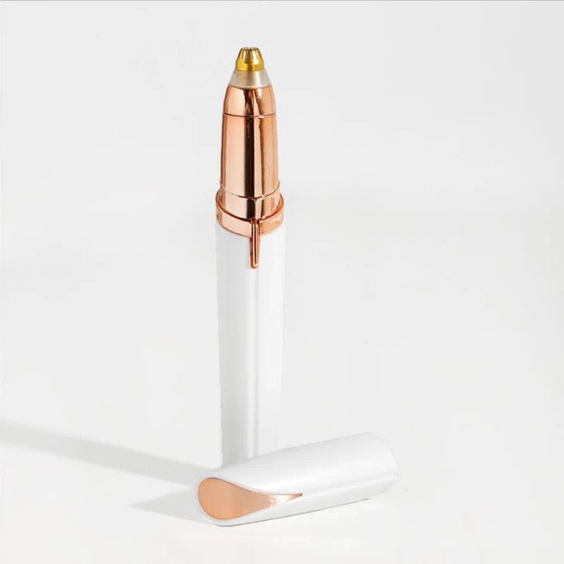 Electric Eyebrow & Nose Hair Trimmer with LED Light – USB Powered