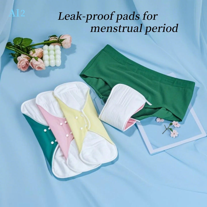 Reusable Gauze Cotton Incontinence & Menstrual Pads – 2-Pack