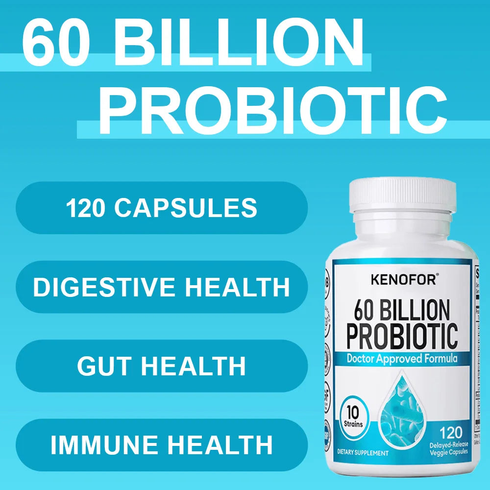 60 Billion CFU Probiotic with Prebiotics