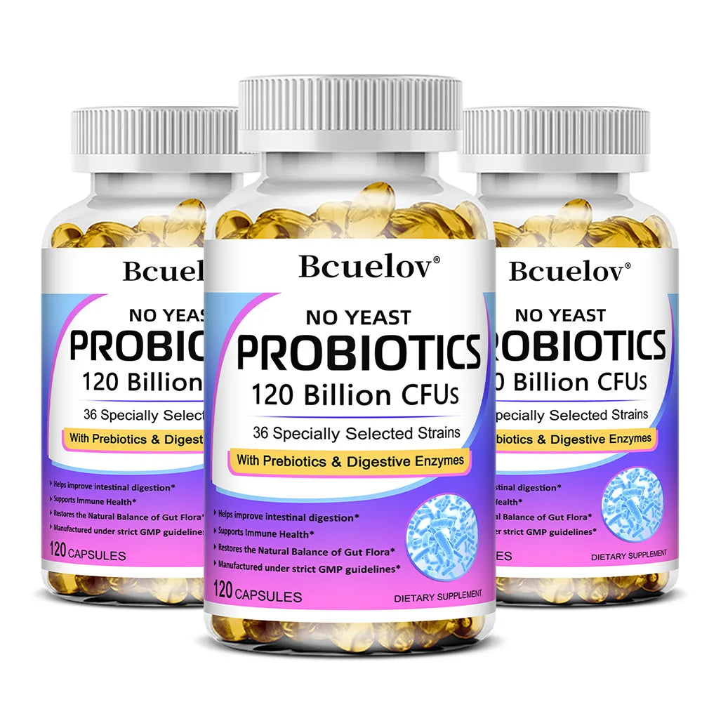 Probiotics 120 Billion CFU with Prebiotics & Digestive Enzymes