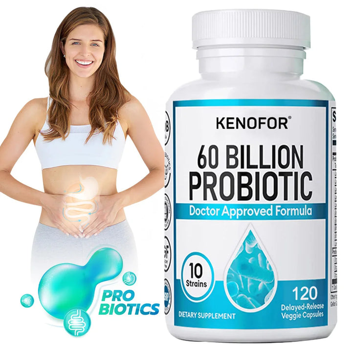 60 Billion CFU Probiotic with Prebiotics