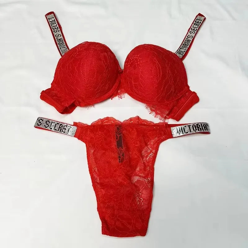 Lace Push-Up Bra & Panty Lingerie Set