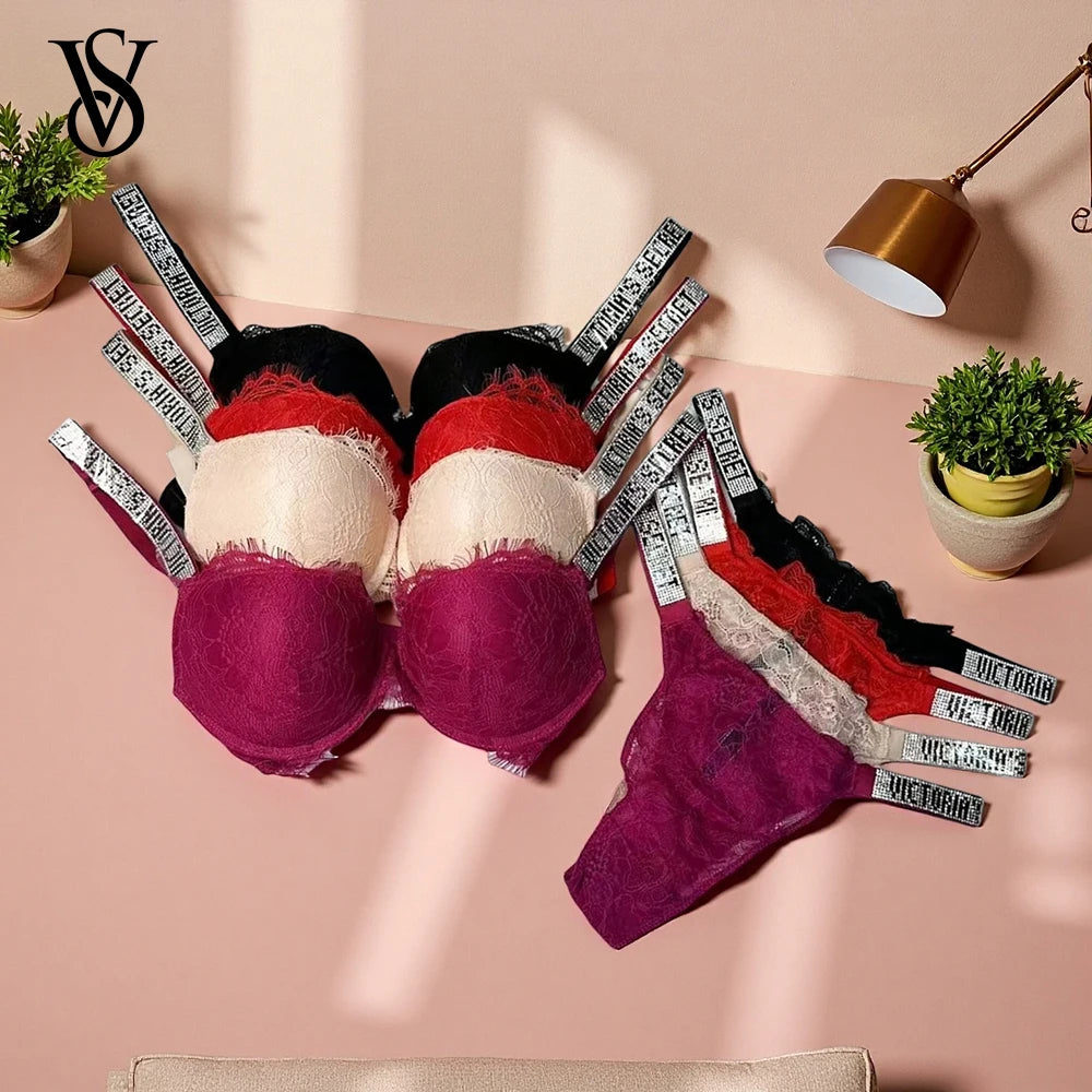 Lace Push-Up Bra & Panty Lingerie Set