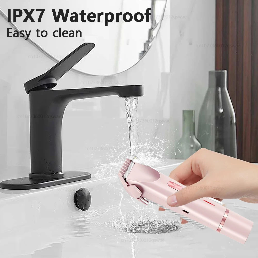 Women’s Double-Head Electric Body Hair Remover – IPX7 Waterproof