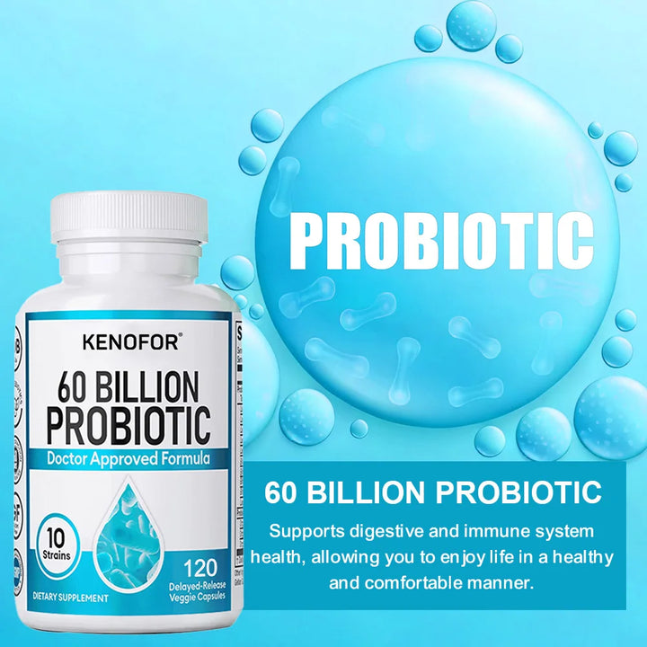 60 Billion CFU Probiotic with Prebiotics