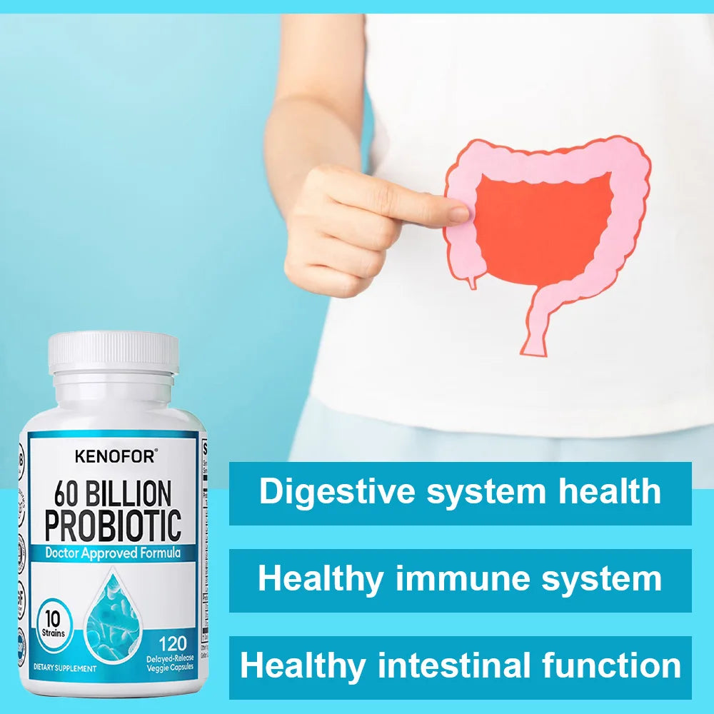 60 Billion CFU Probiotic with Prebiotics