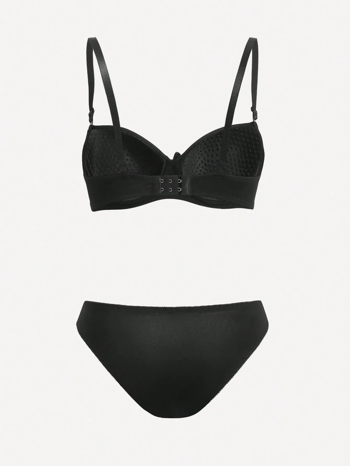 Floral Lace Underwire Push-Up Bra & Panty Set