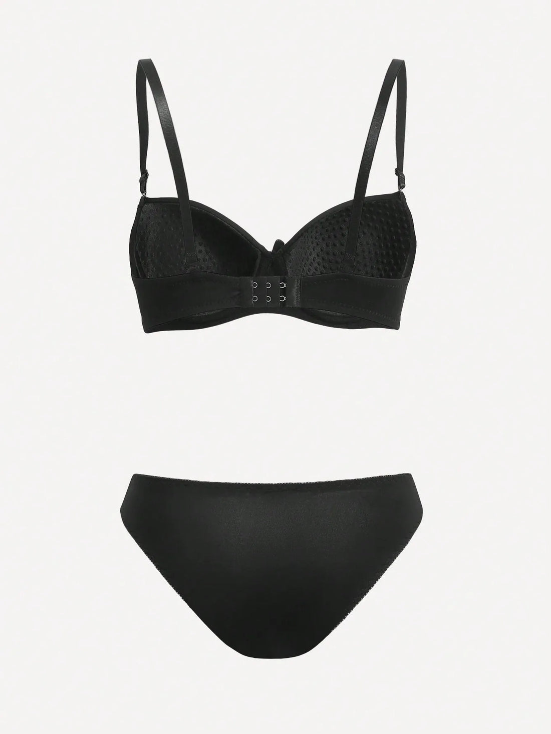 Floral Lace Underwire Push-Up Bra & Panty Set