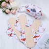 Reusable Washable Cotton Menstrual Pads – 4-Pack with Wet Bag