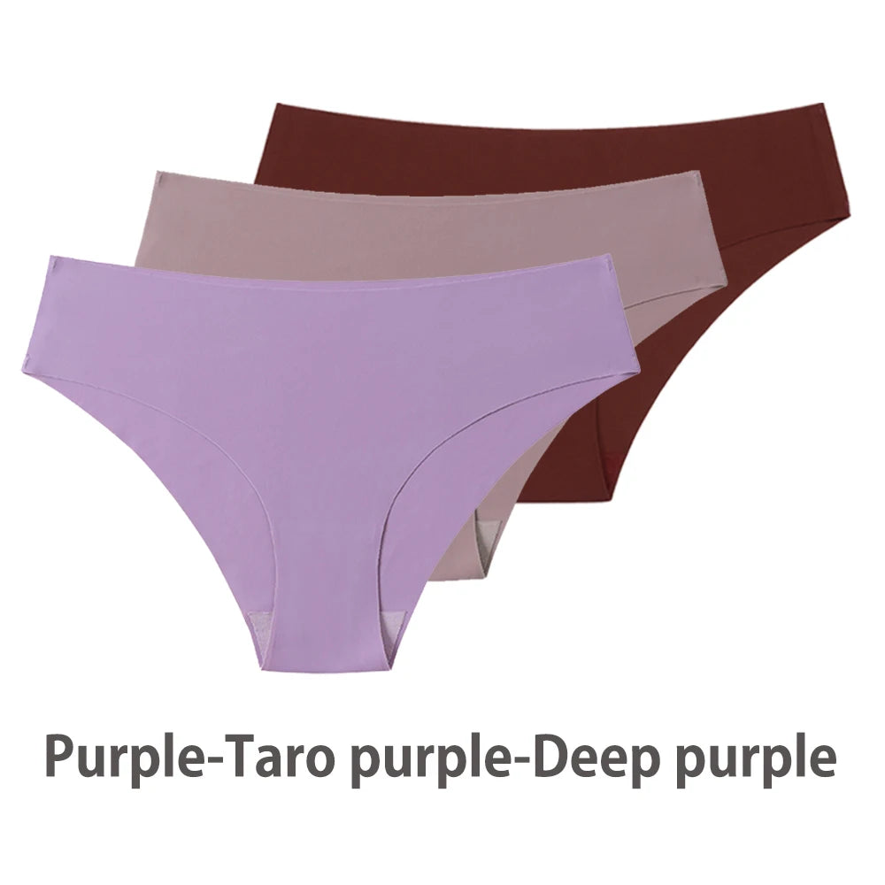 Seamless Ice Silk Briefs – 3-Pack