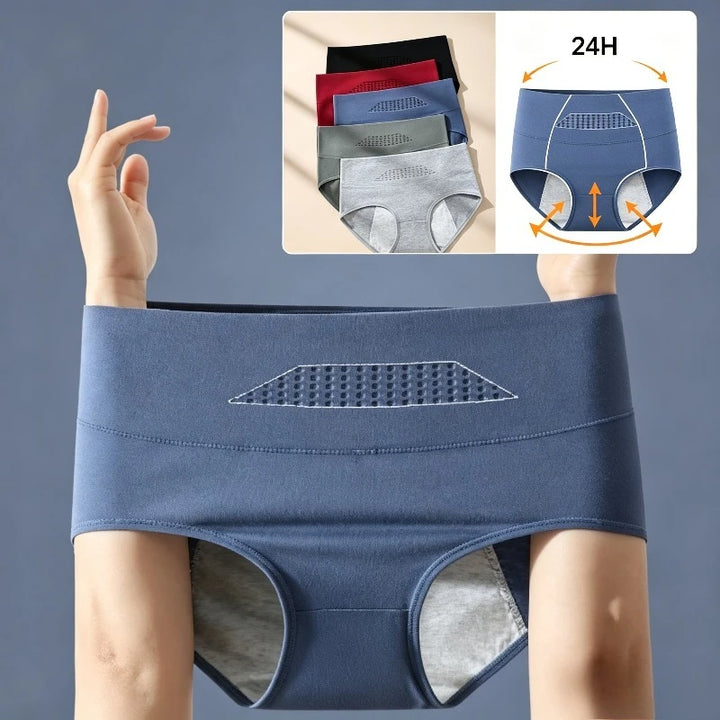 High-Waist Leak-Proof Period Underwear – Cotton Briefs