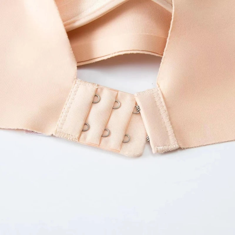 Seamless Deep V Push-Up Bra – Wireless Comfort Fit