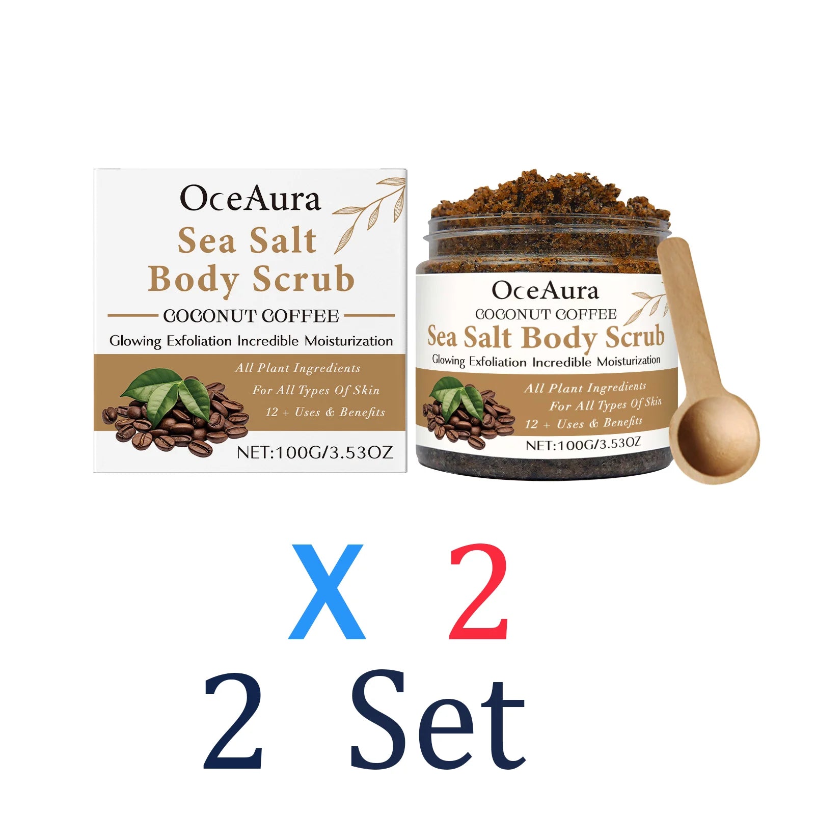 Coconut Coffee Body Scrub – Exfoliating & Moisturizing, 100g