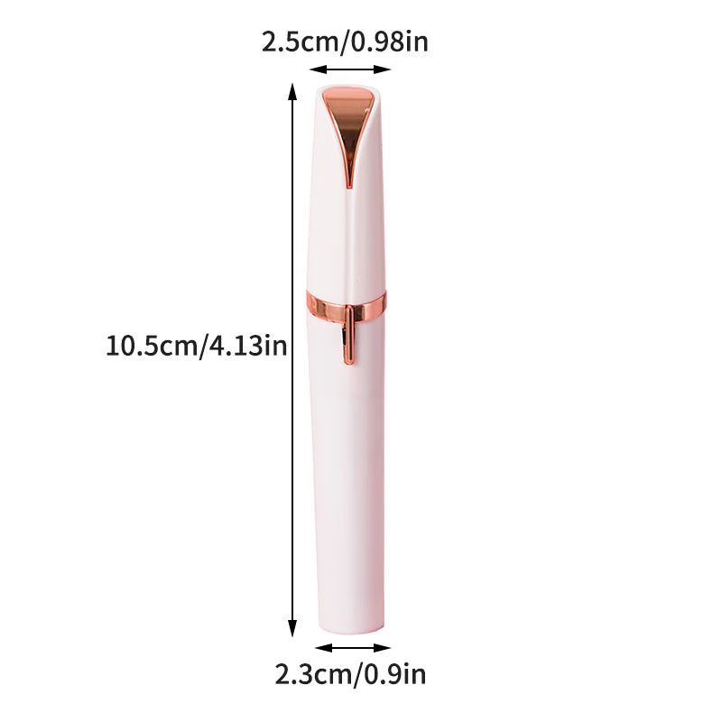 Electric Eyebrow & Nose Hair Trimmer with LED Light – USB Powered