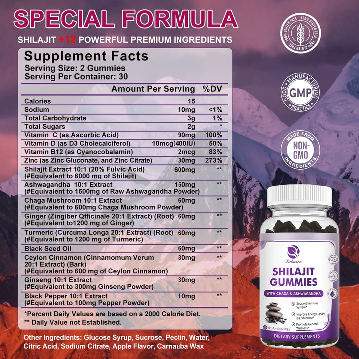 Shilajit Gummies 13-in-1 Mineral Supplement