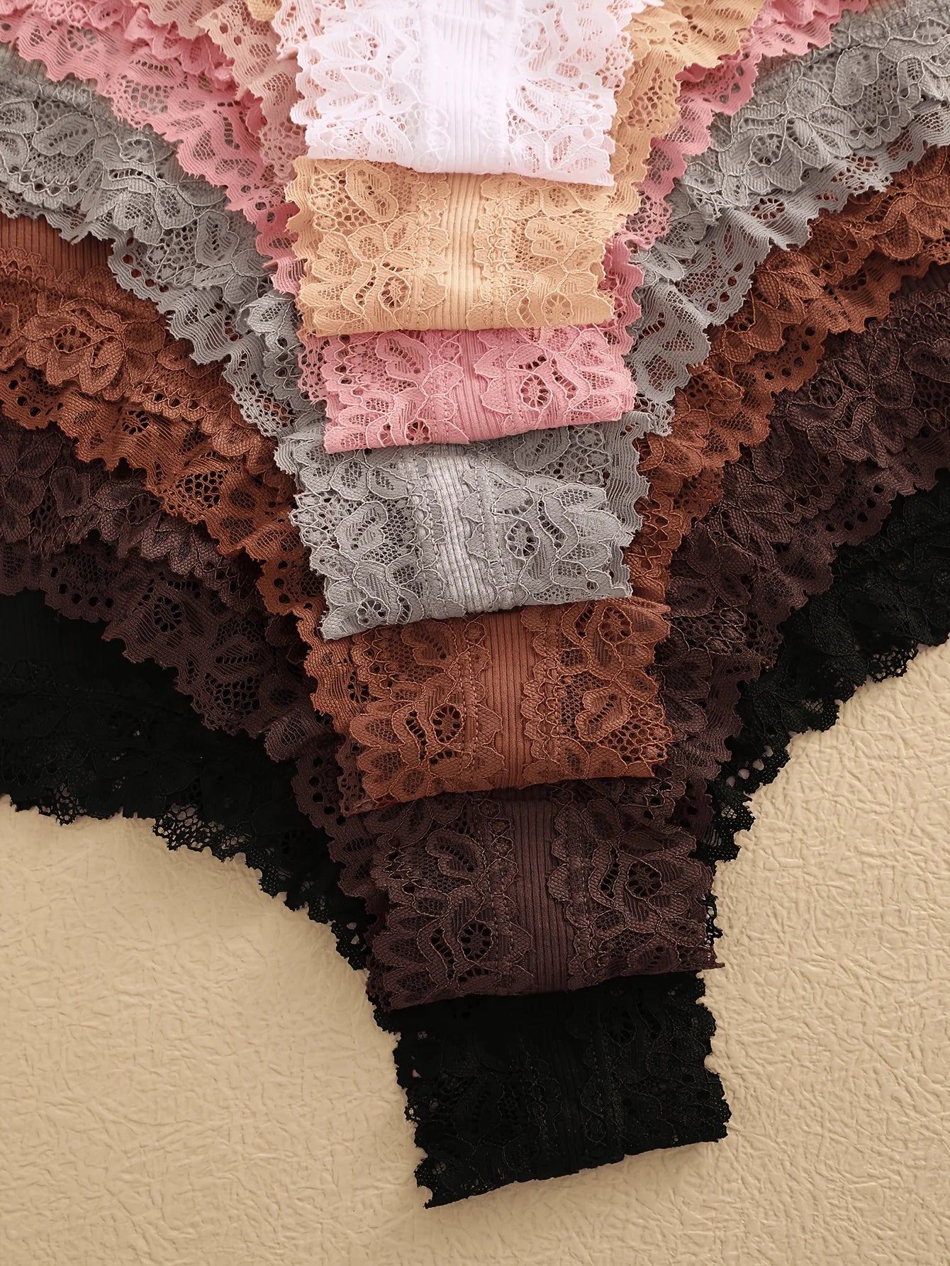 Women's Lace Trim Bikini Panties – 7-Pack