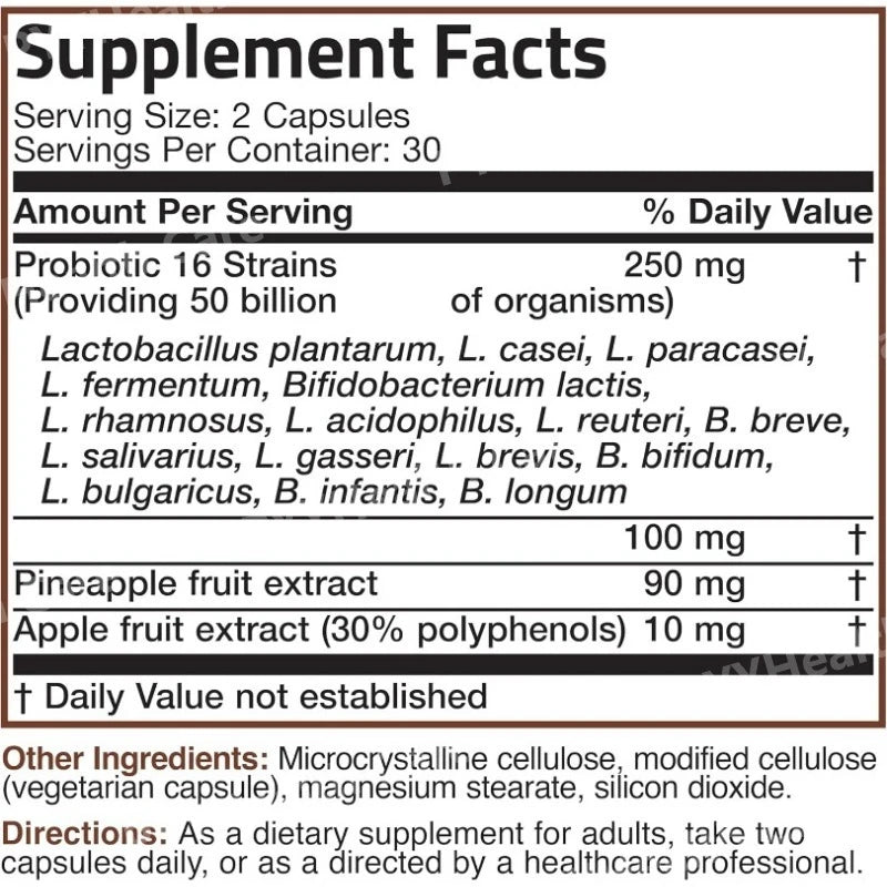 Probiotic 50 Billion CFU with Apple Polyphenols