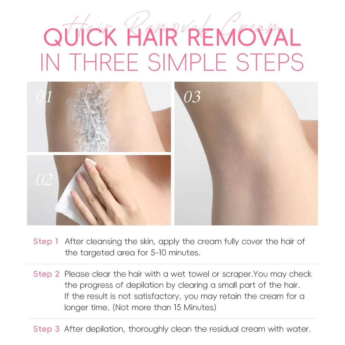 Gentle Hair Removal Cream for Men & Women – 50g