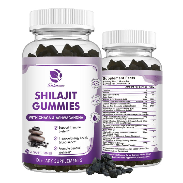 Shilajit Gummies 13-in-1 Mineral Supplement