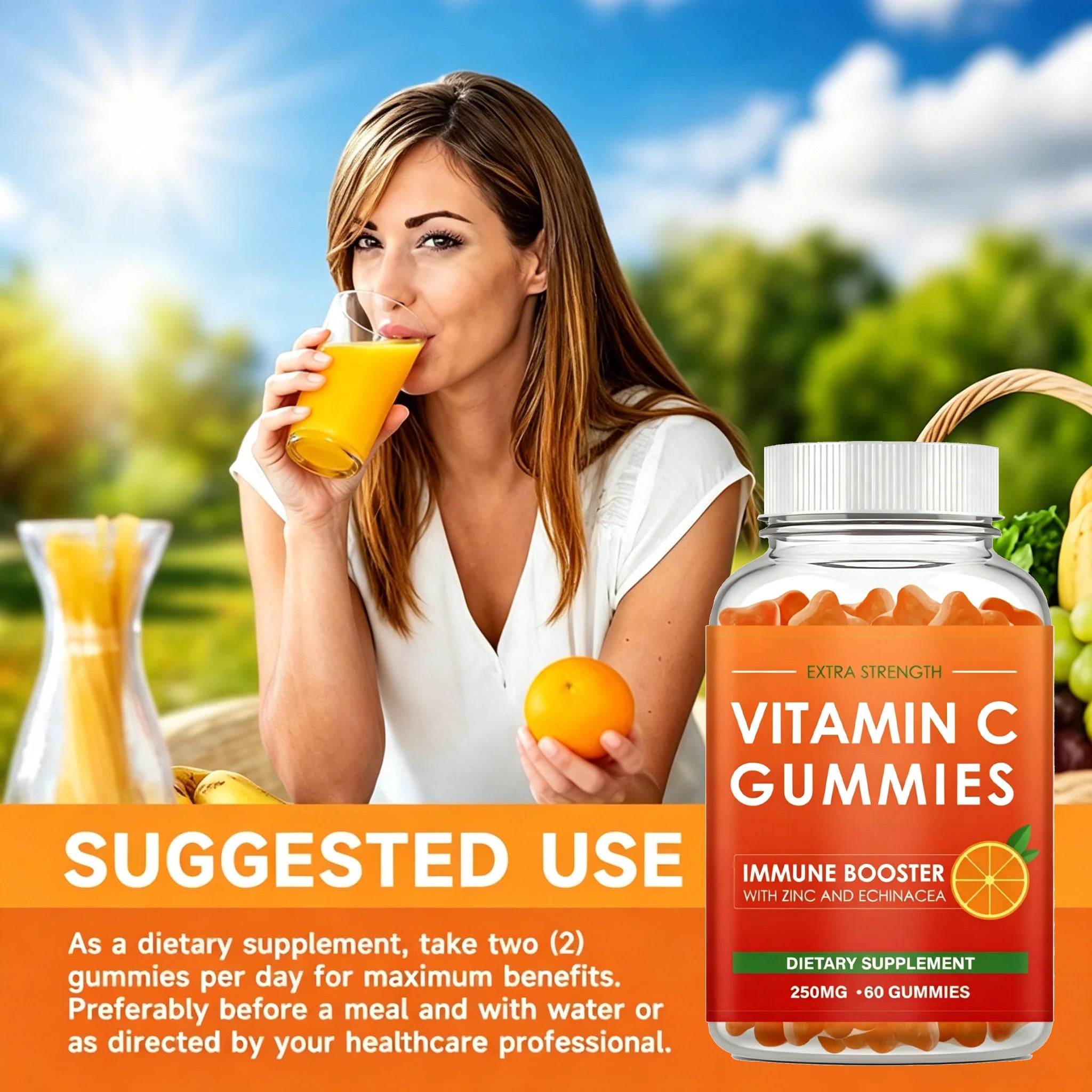 Vitamin C Gummies – Immunity & Skin Support