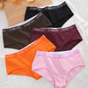 4/5PCS Women Cotton Panties Sexy Low Waist Elastic Briefs Letter Straps Underwear Female Solid Sports Panties Soft Lingerie