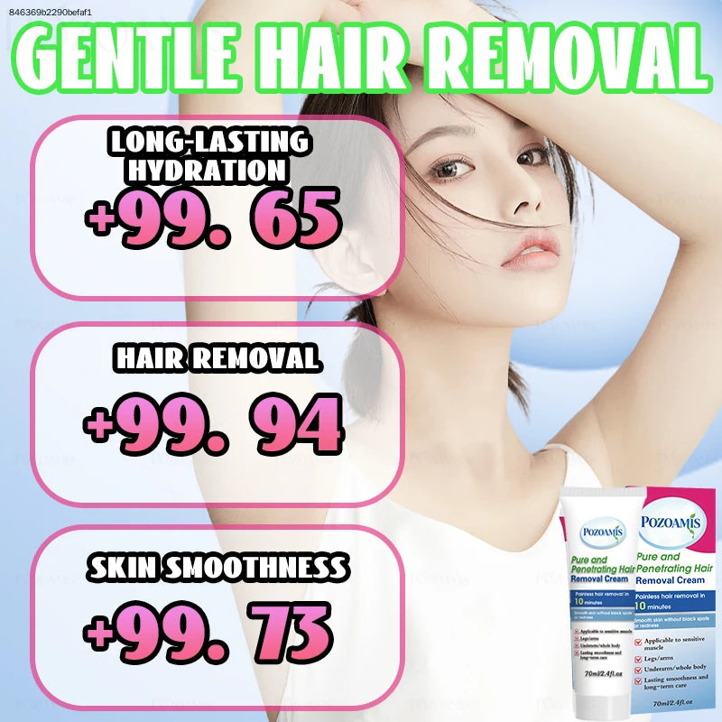 Fast-Action Painless Hair Removal Cream – Bikini, Underarm & Legs