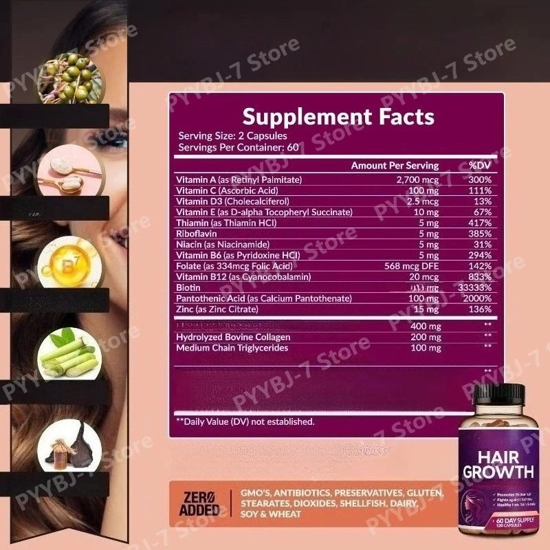 Biotin & Collagen Hair Growth Supplement
