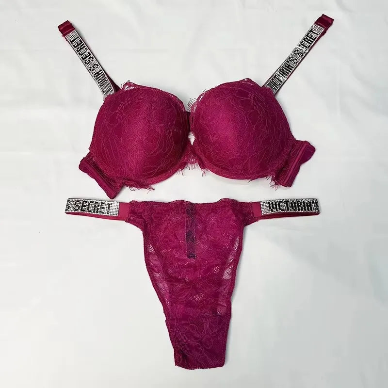 Lace Push-Up Bra & Panty Lingerie Set