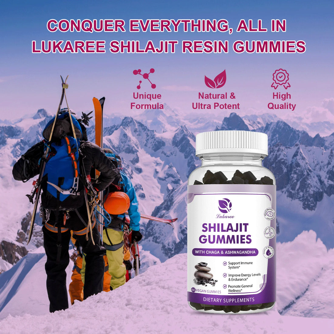Shilajit Gummies 13-in-1 Mineral Supplement