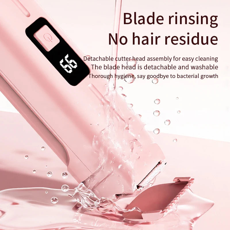 2-in-1 Rechargeable Women’s Electric Shaver with Digital Display