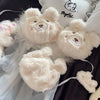 Soft and Cute Bear Japanese-style Lingerie for Women, Autumn and Winter Cartoon Plush Comfortable and Adorable Girl Bra