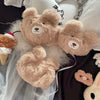 Soft and Cute Bear Japanese-style Lingerie for Women, Autumn and Winter Cartoon Plush Comfortable and Adorable Girl Bra
