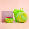 Silicone Menstrual Disc with Sterilizer Case & Storage Container
