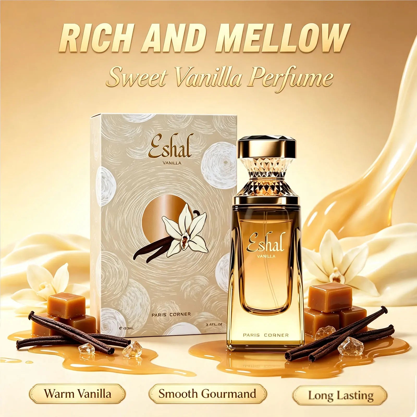 Eshal Vanilla EDP – Unisex Floral Fragrance 100ml