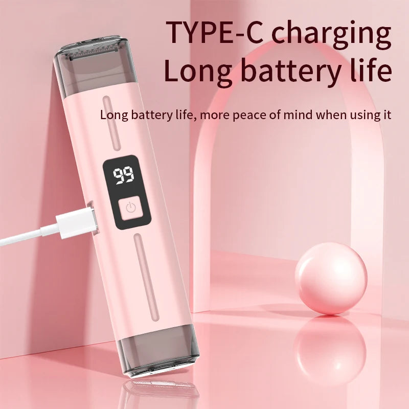 2-in-1 Rechargeable Women’s Electric Shaver with Digital Display