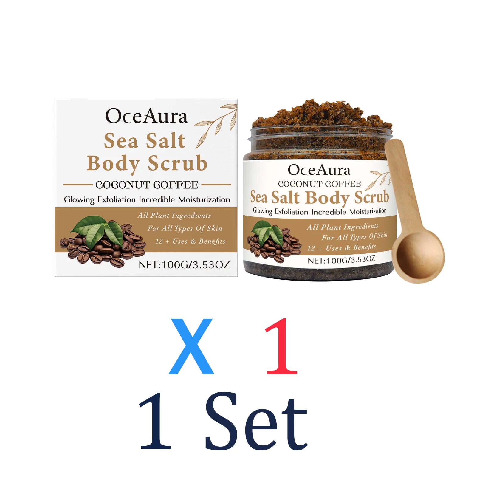 Coconut Coffee Body Scrub – Exfoliating & Moisturizing, 100g